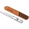 Mini Version: Pocket Nail File, Double-Sided Stainless Steel, Anti-Slip Handle,