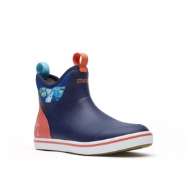 Xtratuf Men's 6 in Ankle Deck Boot Guy Harvey, Navy Shark, Size 7(M)