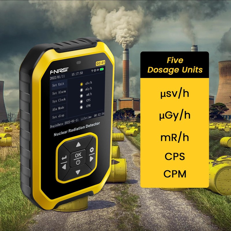 Geiger Counter Radiation Detector, Dosimeter Radiation Detector with LCD Display,