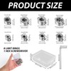 8-piece depth stop ring set, drill depth limiter limit the