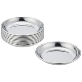 AG 18-0 92510 Market Round Plates, 3.9 inches (10 cm), Set of 10