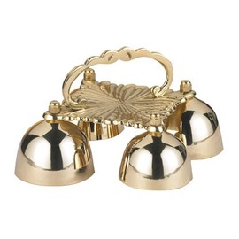 Religious Supply 4 Cup Sacristy Bell with Handle