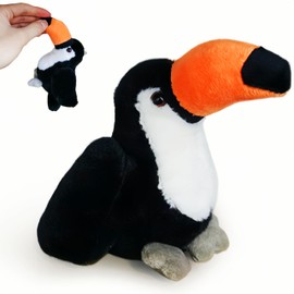 Kawaite Cuddly Toucan Stuffed Animal Bird Plush Toys for Kids, Teens, Toddlers, Cute Bird Stuffed Animals Toy for Easter Basket Stuffers, Christmas Decorations - Toucan Plushies, Plush Doll