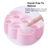 WANGCL 6 grids BPA Free Popsicle Maker Reusable Cartoon Popsicle