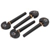 4PCS Fine Tune Peg Black Ebony Pre Punched Handmade Wear
