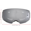 Outdoor Magnet Double Layer Antifog Skiing Goggles for Climbing Snowboardingsilver