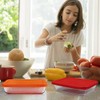 Sophico 6 Cup Rectangle Silicone Storage Cover Lids Replacement for