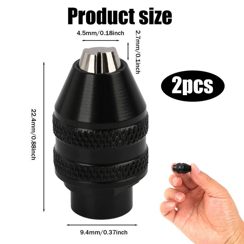 4486 Drill Chuck Adapter Pack of 2 Quick Fixing Compatible
