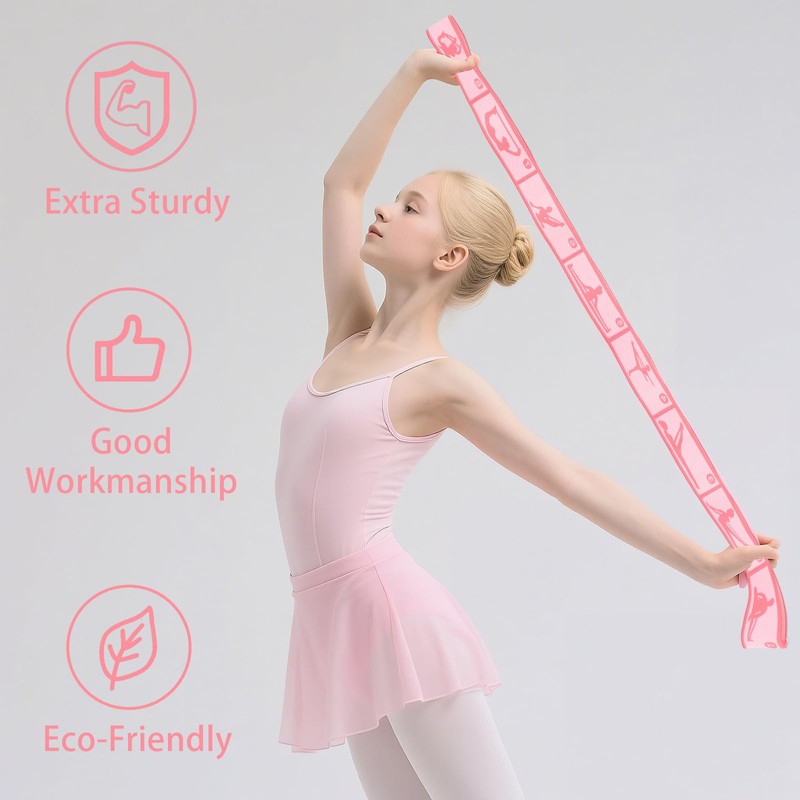FNANJWQ 2 Pcs Yoga Straps, Stretching Strap Elastic for Kids,