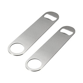 Heavy Duty Stainless Steel Flat Bottle Opener Set of 2