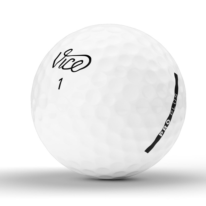 Vice Pro Plus Golf Balls White, One Dozen(Packaging may vary)