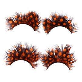 Healeved 4pairs Dramatic False Eyelashes for Costume Parties Eye-catching and Comfortable Design for Cosplay and Night Out Events