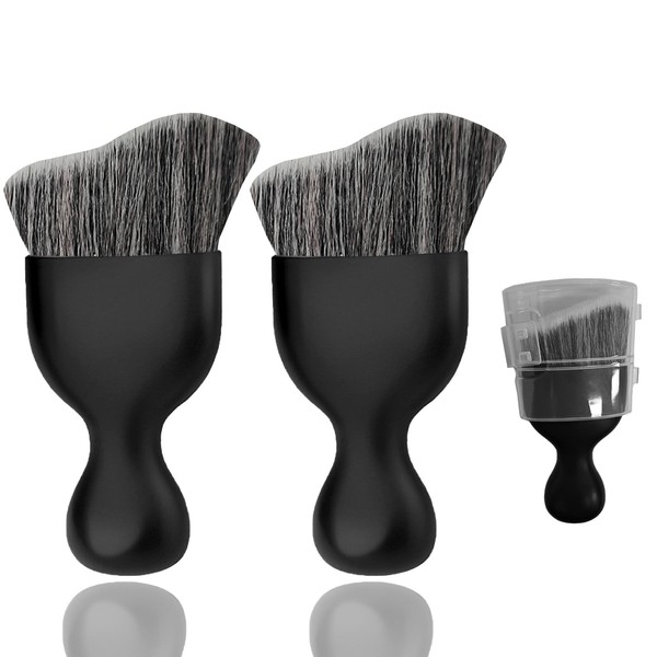 Flomiara Bräunungspinsel, Bräunungspinsel, Gesicht und abgewinkelte, flache Grundierung, Rouge, Polierpinsel