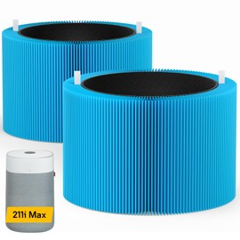 Togameoy Blue Pure 211i Max AllergenBlock Filter Replacement Compatible with Blueair 211i Max Air Purifier, High Filtration Rate & Activated Carbon Filters, (Blue Pure F2MAX Filter), 2 Pack