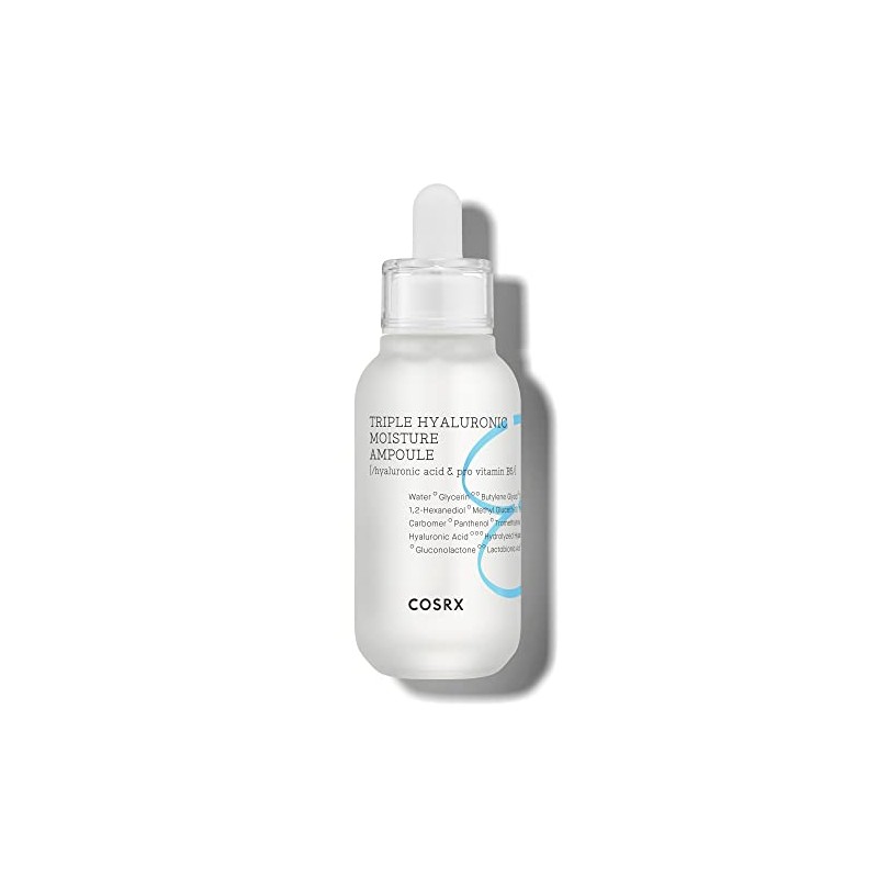 COSRX Triple Hyaluronic Moisture Ampoule, Hyaluronic Acid Viscous Serum, Korean