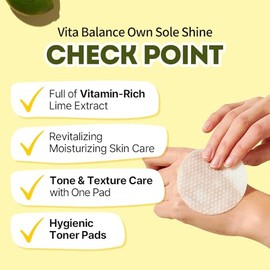 EUNYUL Vita Balance Own Sole Shine Toner Pad 70 Pads 6.43 fl. oz. Almohadillas de tóner de vitamina C