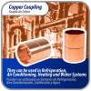 Appli Parts AP-A012 1/2 in Wrot Copper Coupling fitting CxC
