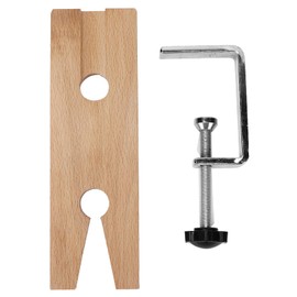 QANYEGN Jewelry Processing Workbench, Wooden Jewelry Making Pin Clamp, Jewelers Bench Pin Clamp for Polishing Processing