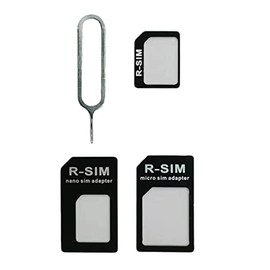 Nano SIM Card Adapter, Converter Kit Nano to Micro SIM/Standard with Tray Eject Pin