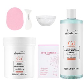 Oligodermy calendula mask 110ml + pack tool + pack brush / 올리고더미 카렌듈라 마스크 110ml+팩도구+팩붓