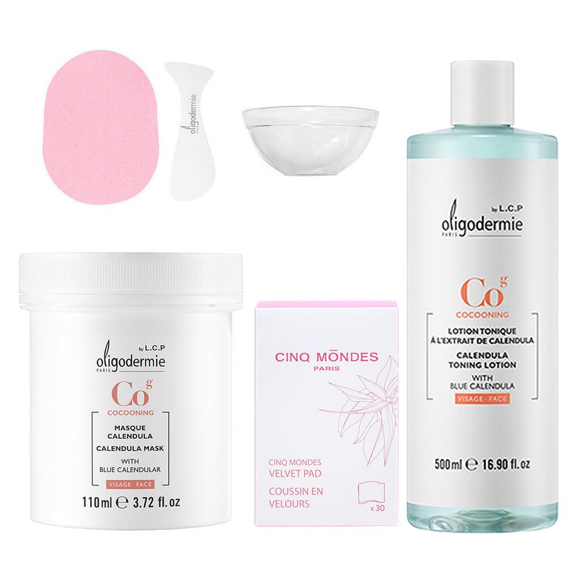 Oligodermy calendula mask 110ml + pack tool + pack brush