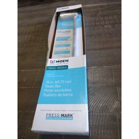 Moen Kasey 18" Wall Mount Single Towel Hanger Bar, Chrome