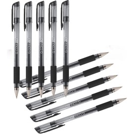 Q-Connect Gel Rollerball Pen Medium Black (Pack of 10) KF21716