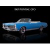 1967 Pontiac GTO Convertible in Blue NEW METAL SIGN: 9x12" Free Shipping