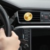 Dickno 2 PCS Stick on Dashboard Car Clock, Mini Tiny
