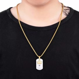 Dtup Collar Placa His Queen Su Reina Corona O Her King Su Rey