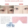 Rose Quartz Eye Mask, Cooling Eye Mask 100% All Natural