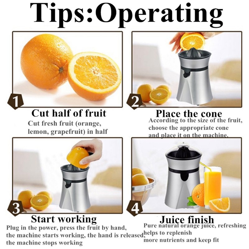 Electric Juicer Citrus Orange Lemon Squeezer Extractor Fruit Juice Machine