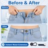 44-Pack Elastic Button Extenders for Jeans and Pants