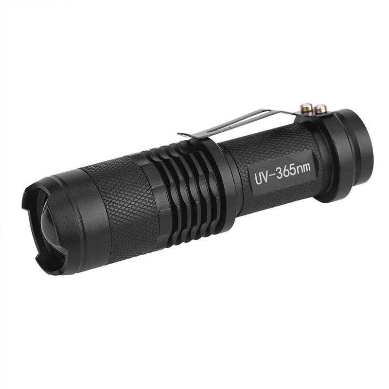 LED Blacklight Flashlight Inspection Torch High Power for Home Camping