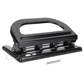 4 Hole Paper Puncher, 4 Hole Puncher Desktop Hole Puncher Heavy Duty Paper Punch Adjustable Paper Punch Manual Hole Punch Punching Tool 30 Sheet Capacity Home Office Supplies Black