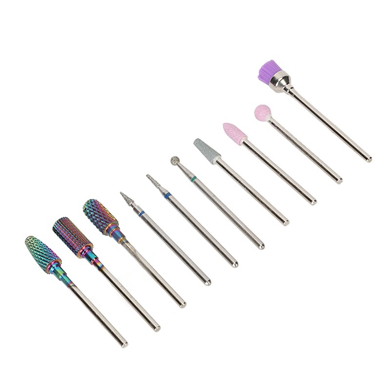 Nail Drill Bits Set Tungsten Steel Nail Art Grinding Head