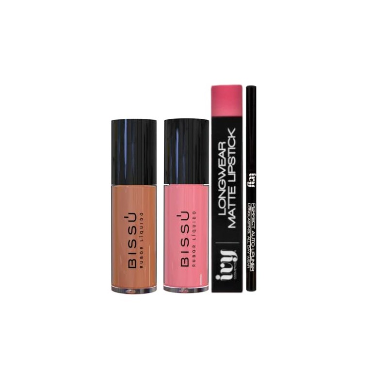 Kit de Labios y Mejillas | 2 Rubores Liquidos Bissu