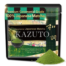 Kazuto Matcha En Polvo, Té Verde Japonés Premium Seleccionado Para Lattes Y Uscha, Grado Superior, Auténtico Té Japonés, Primera Cosecha De Japón,... 