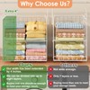 8 Tier Extended Width Hanging Closet Organizer, Sweater Storage for
