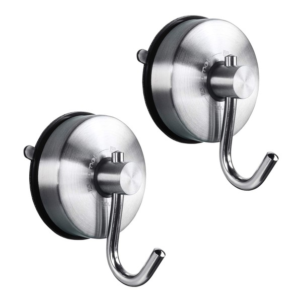 JOMOLA Suction Cup Hook, 2 Piece Wall Hook, Waterproof Wall