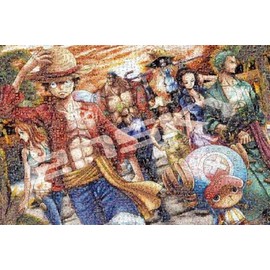 ENSKY ONE PIECE JIGSAW PUZZLE 1000-586 One Piece Mosaic Art [Landing] 19.7 x 29.5 inches (50 x 75 cm) Jigsaw Puzzle, 1000 Pieces