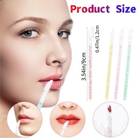 500Pcs Glitter Crystal Lip Brush,Crystal Lip Brushes Tool Kits Lip Gloss Applicators Lipstick Gloss Wands （Multicolour）