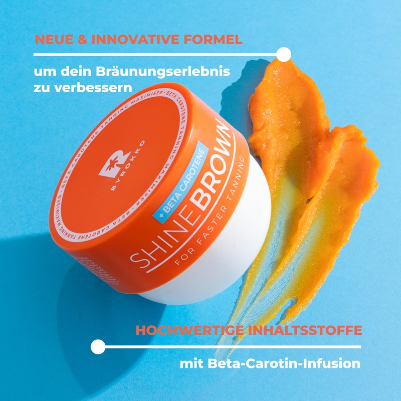 BYROKKO Shine Brown Beta Carotene Tanning Accelerator Sun Cream (210