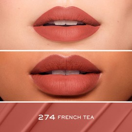 Lancôme L'Absolu Rouge Drama Ink Semi-Matte Liquid Lipstick - Highly Pigmented - All Day Wear - 274 French Tea