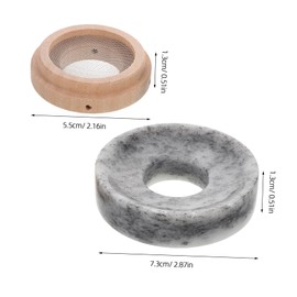 Ipetboom Moxibustion Therapy Jade Mats Moxa Heat Therapy Jade Ring Abdominal Moxibustion Mat for Health