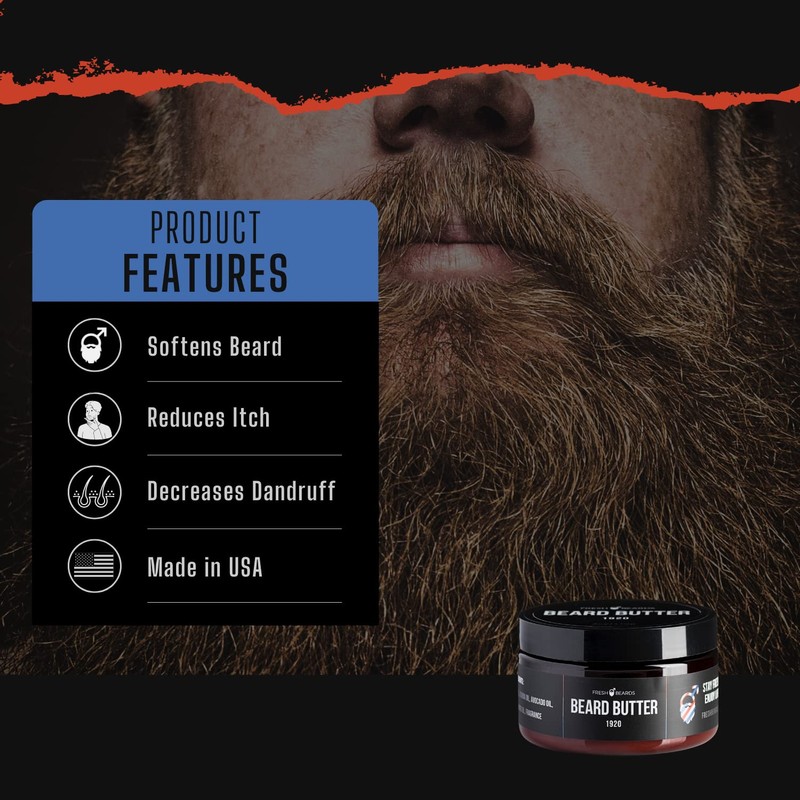 Fresh Beards Black Light Beard Butter - Spice, Wood, and