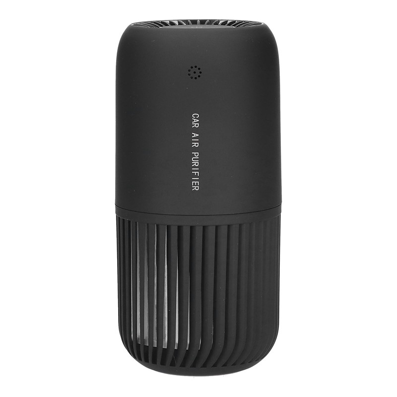 Black Air Purifier Portable USB Powered Low Noise Car Air