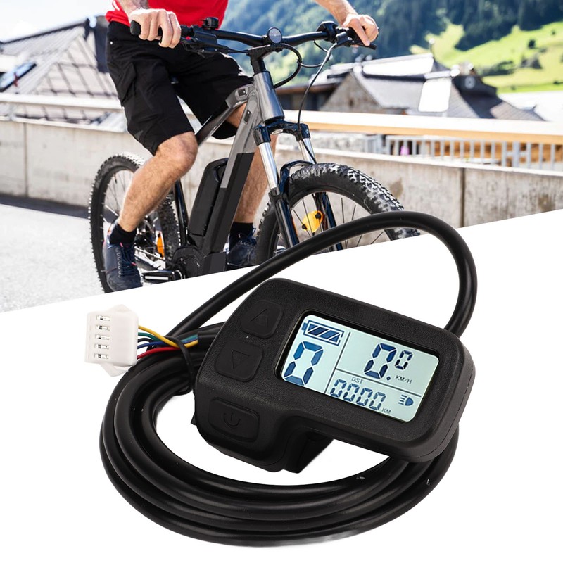 Electric Bicycle LCD Display 24V 36V 48V Universal SM Connector