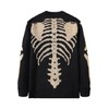 SHENHE Men's Skeleton Pattern Cardigan Sweaters Long Sleeve Unisex Outwear
