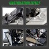 Midimttop Motorcycle Side Windshield Windscreen Side Panel Deflector Airflow Hand